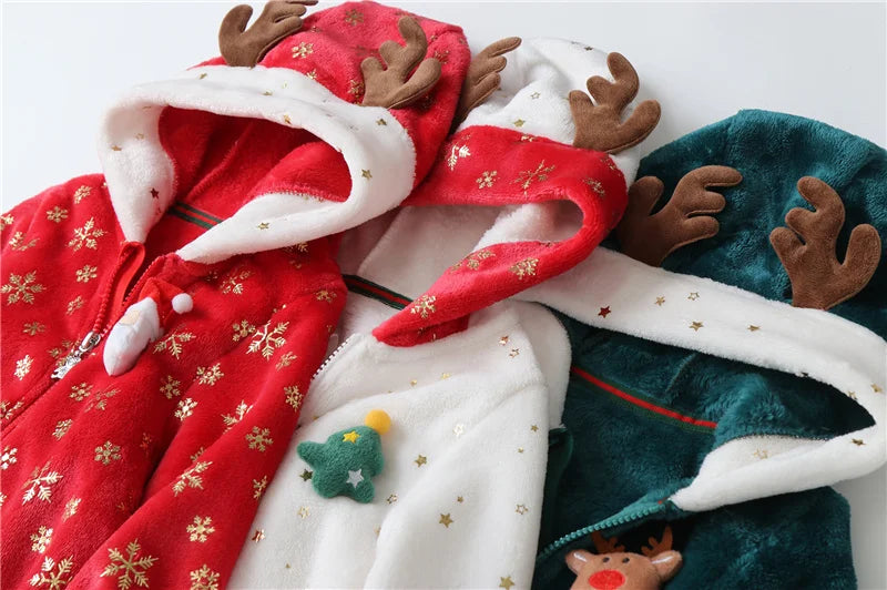 Fleece-Strampler „Weihnachten“