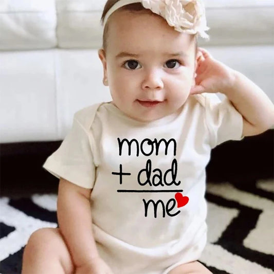 "Mom + Dad = Me" romper